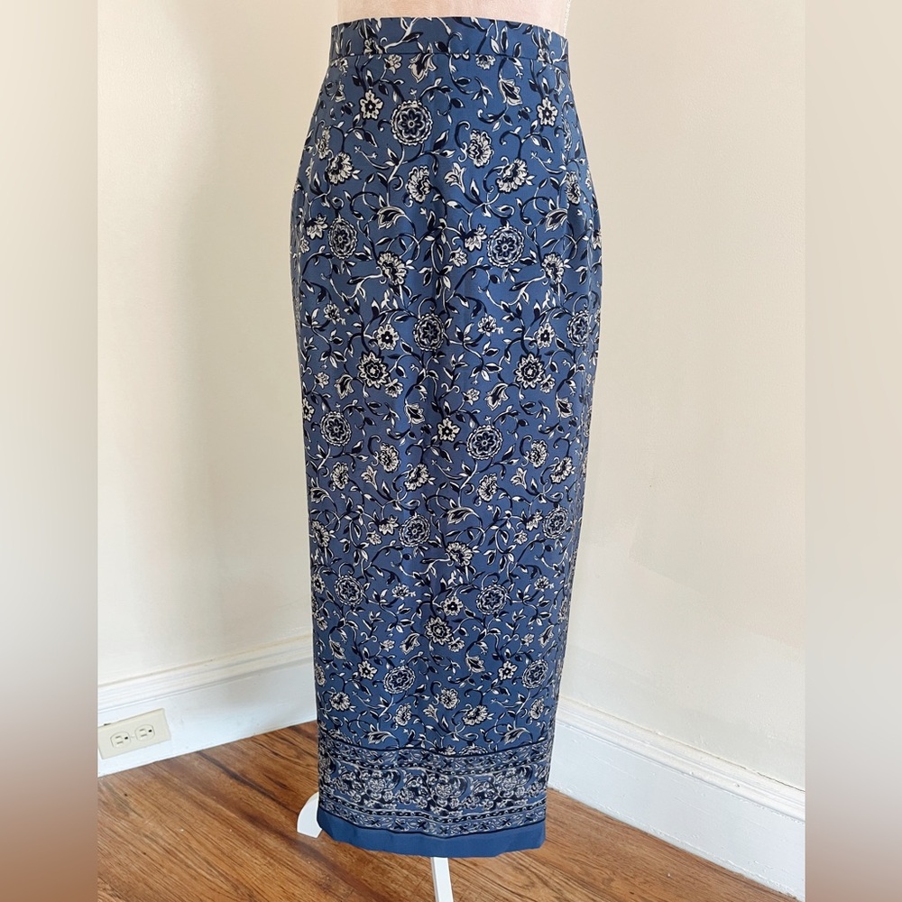 Vintage Paisley Print Skirt